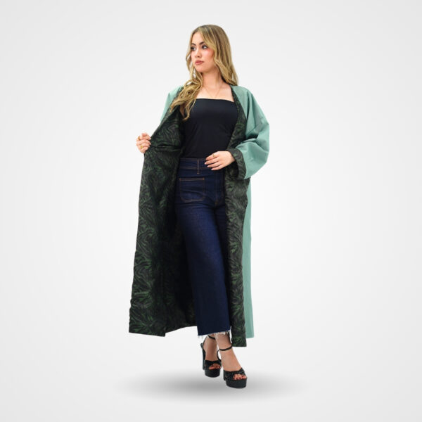 Kimono Trench Coat Green