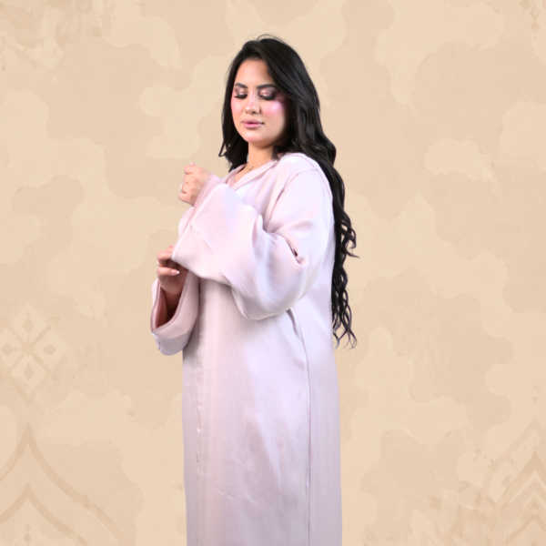 Jellaba Artisanale rose