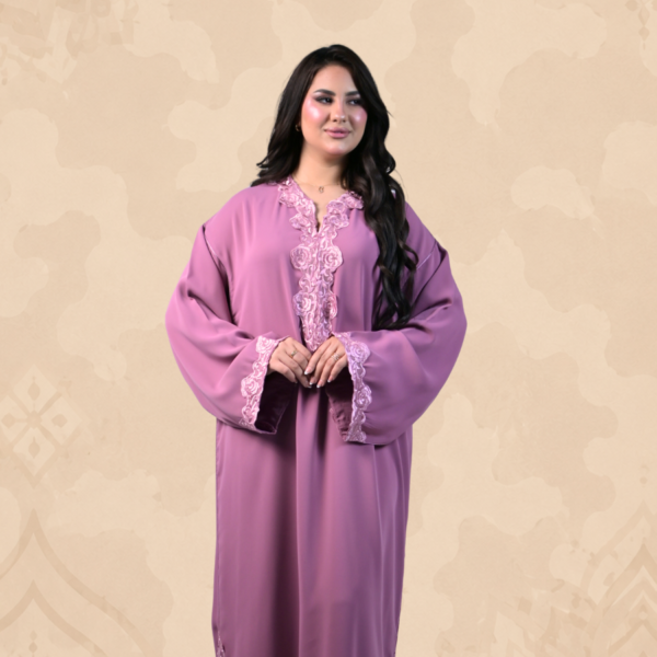 Caftan harmonie mauve