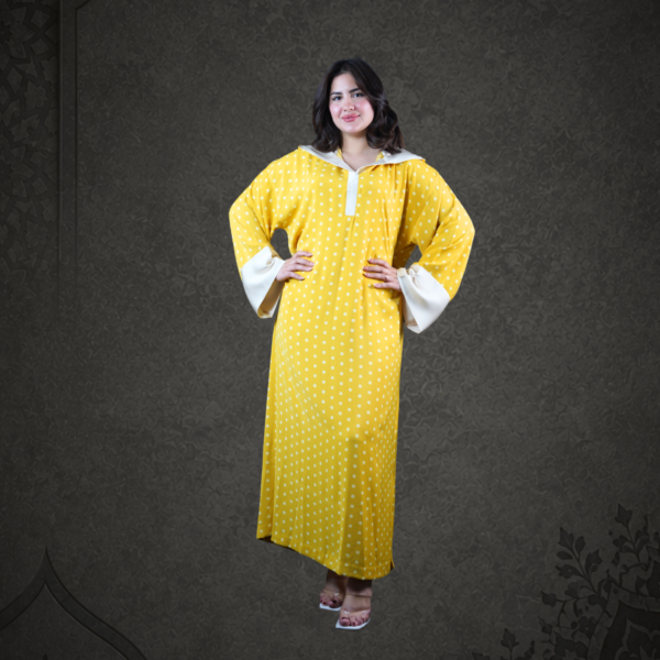 Jellaba polka Trendy Mustard