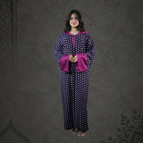 Jellaba polka Trendy Purple