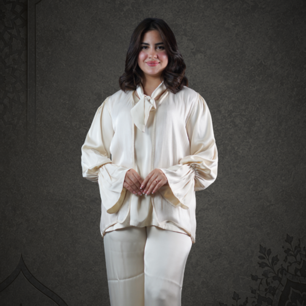 Ensemble Moon blanc cassé