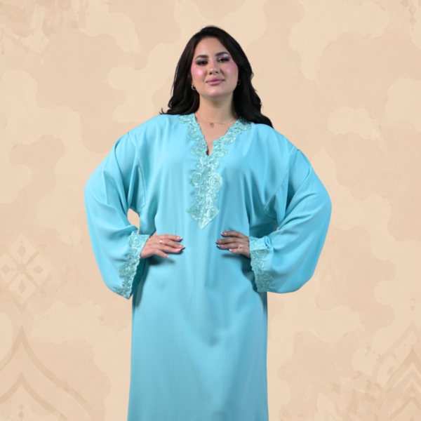 Caftan harmonie bleu