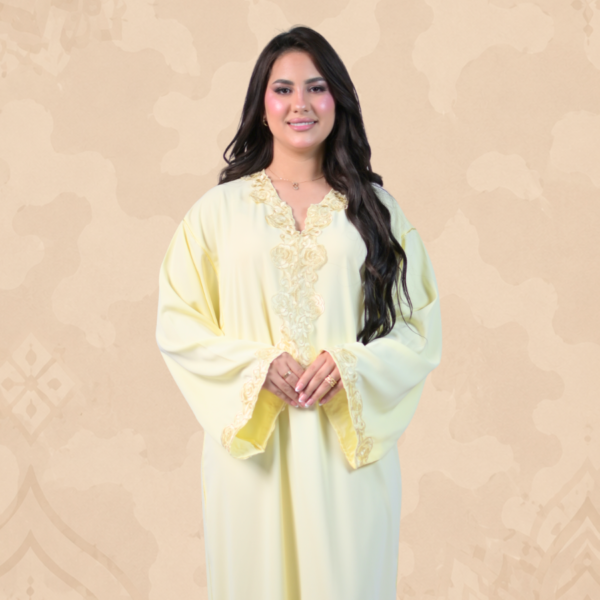 Caftan harmonie jaune