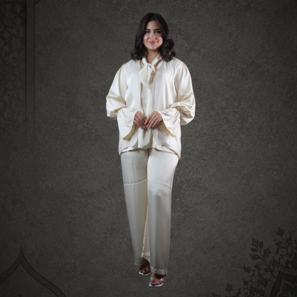 Ensemble Moon blanc cassé