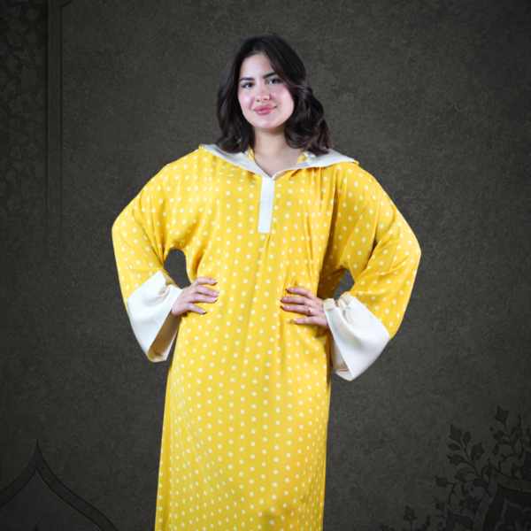 Jellaba polka Trendy Mustard